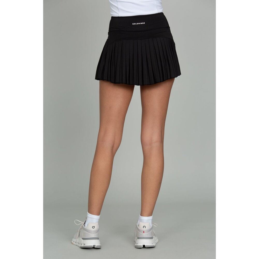 ✨Gold Hinge BLACK PLEATED TENNIS SZ SMALL SKIRT✨ - Picture 7 of 7